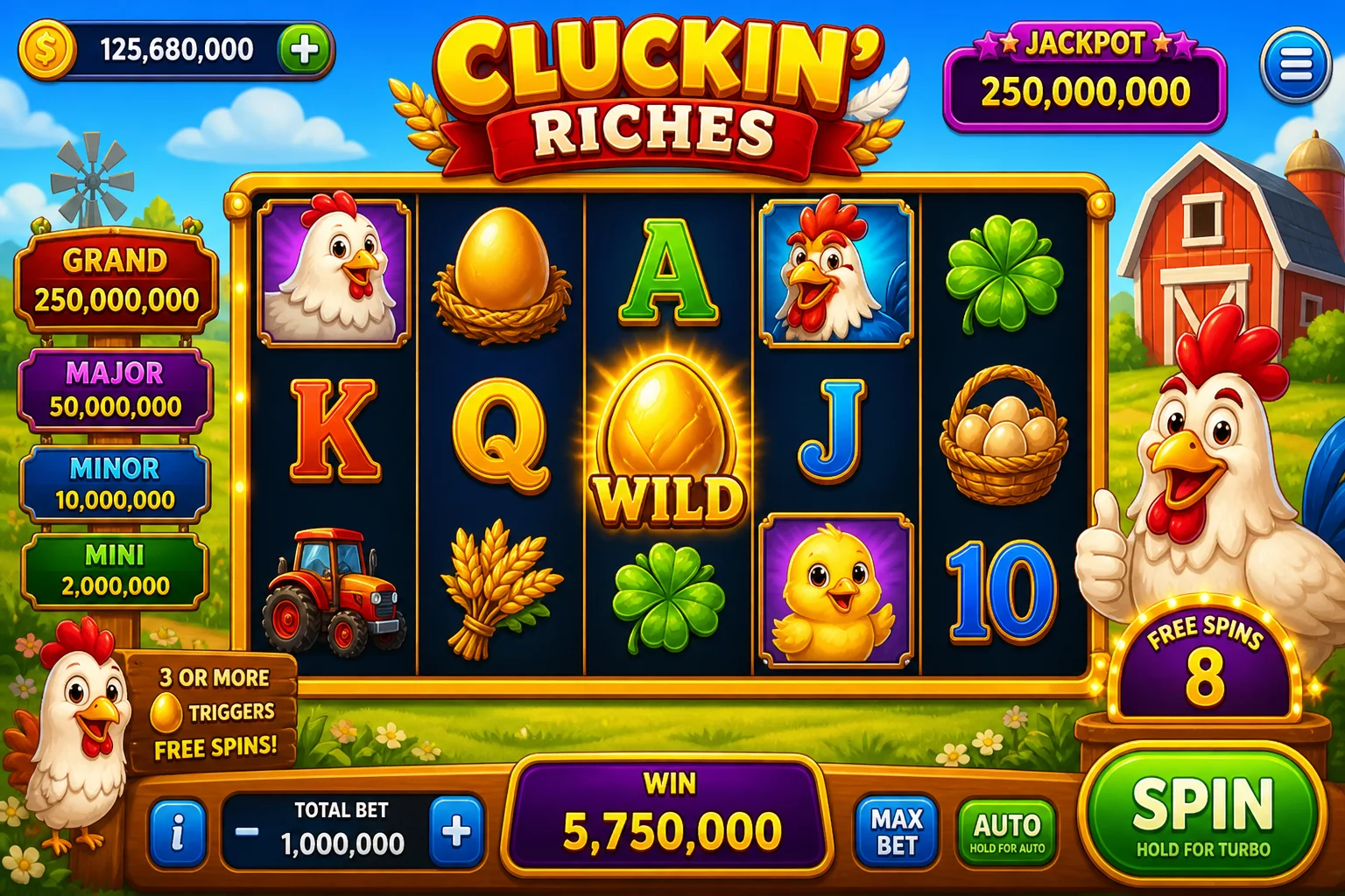 Slot Machine Mr Chicken Legacy